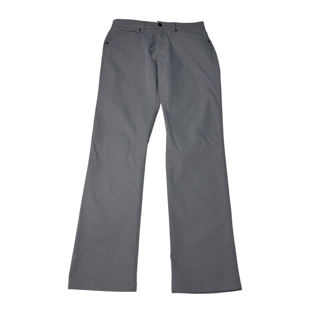 Myles Apparel Tour Pant Mens Gray Performance 5-Pocket Golf Travel Trouser 32x32